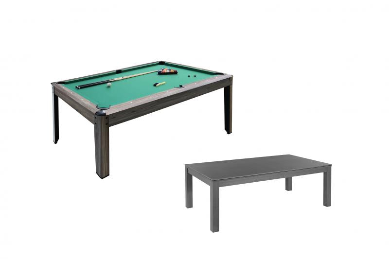 Masă Biliard Garlando Austin 7 Stejar Gri | Suprafata joc 200 × 100 cm