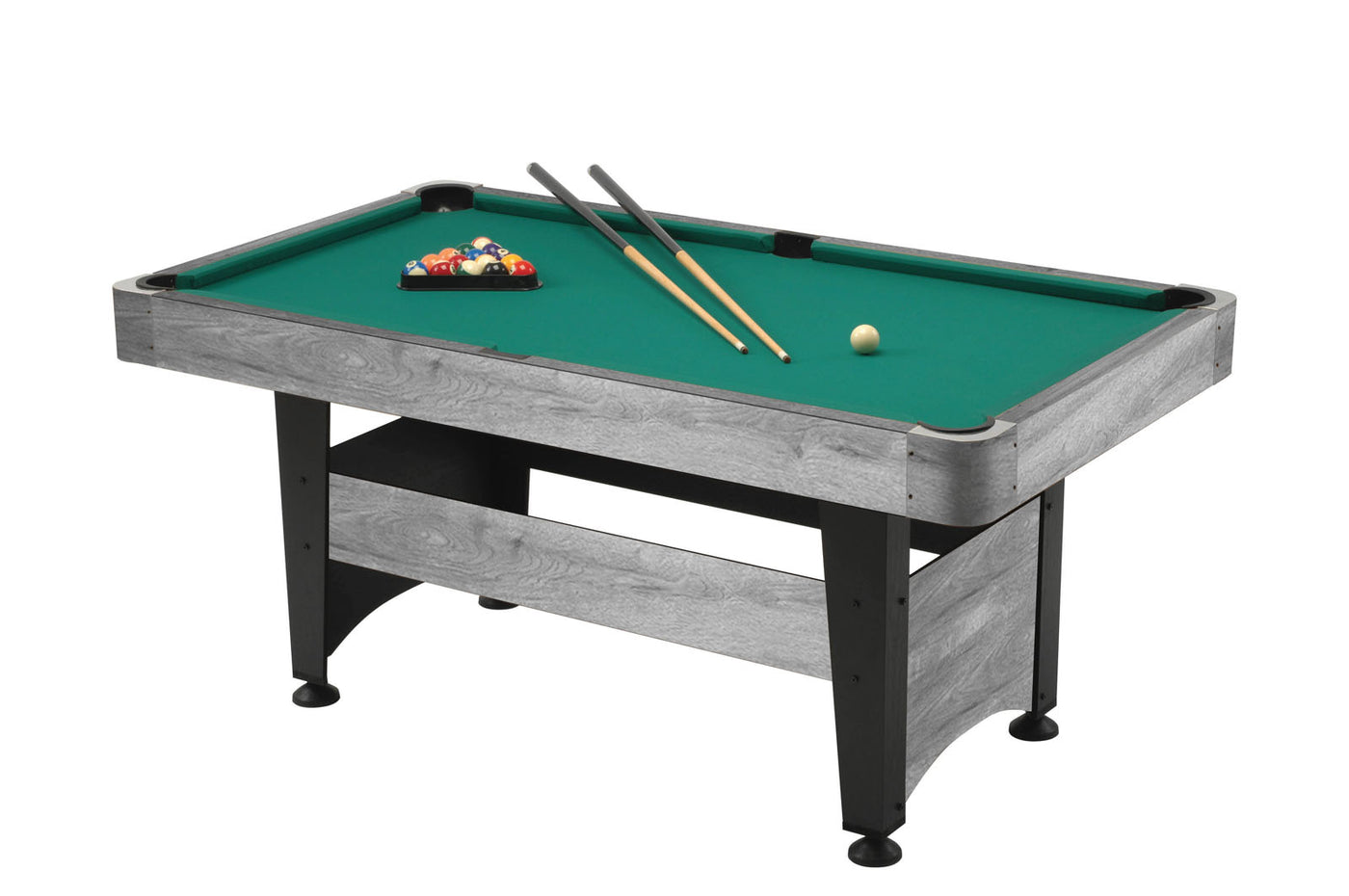 Masă Biliard Garlando Chicago 4 – 140x70cm, MDF 15mm, Gri, Accesorii Incluse