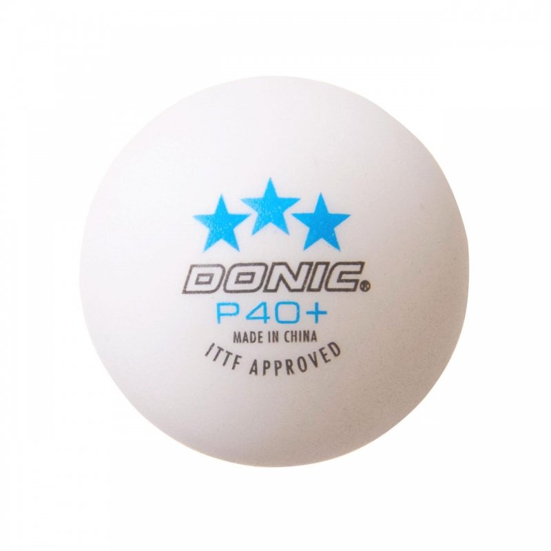 Mingi Donic World Champion *** P40+ albe, 120 de bucati