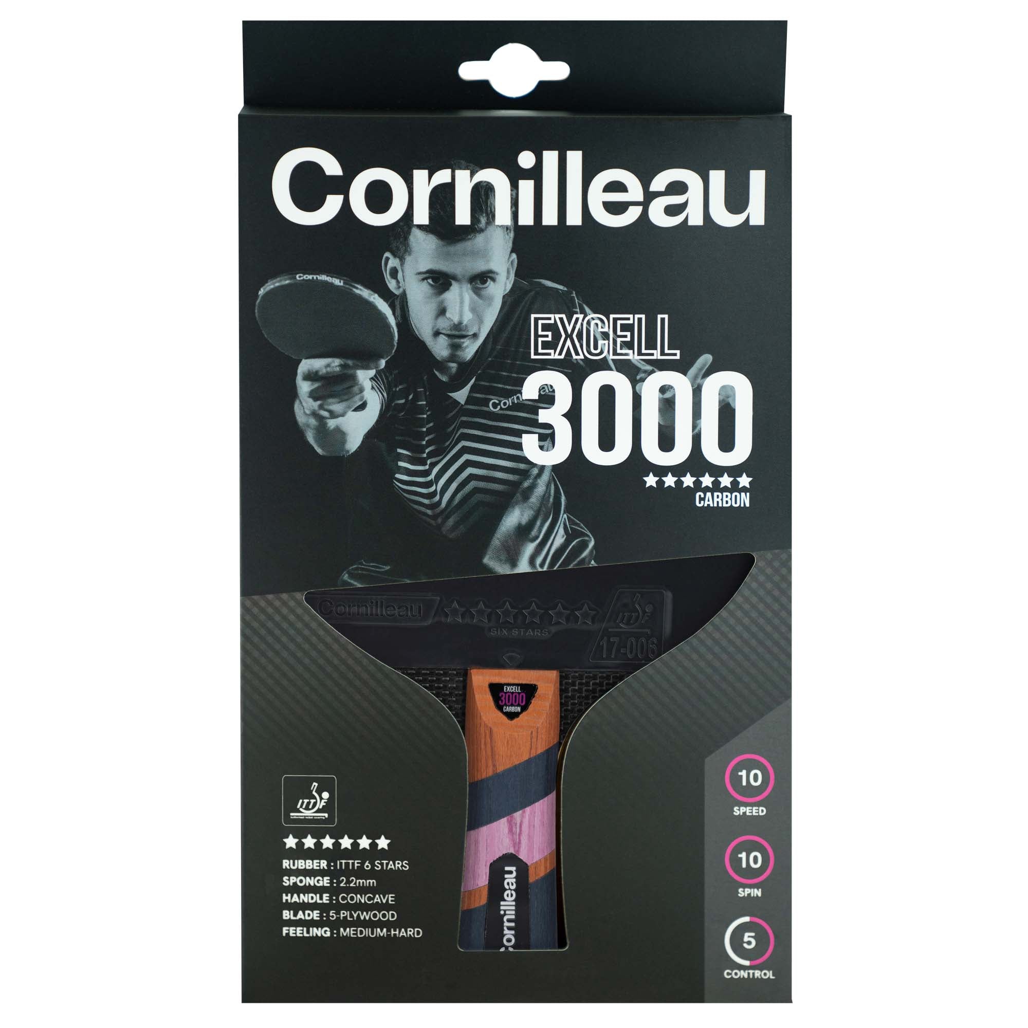 Resigilat! Paletă Tenis de Masă Cornilleau Excell 3000 Carbon