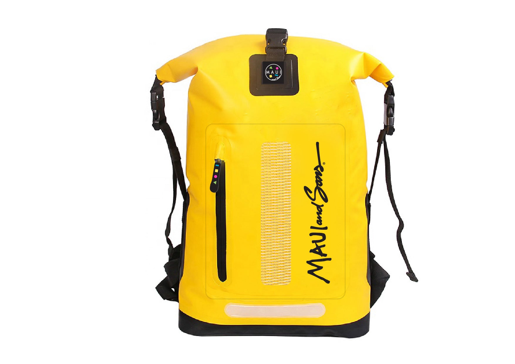 Rucsac Impermeabil MAUI & SONS Delux 30L - Galben, 32 x 16 x 70