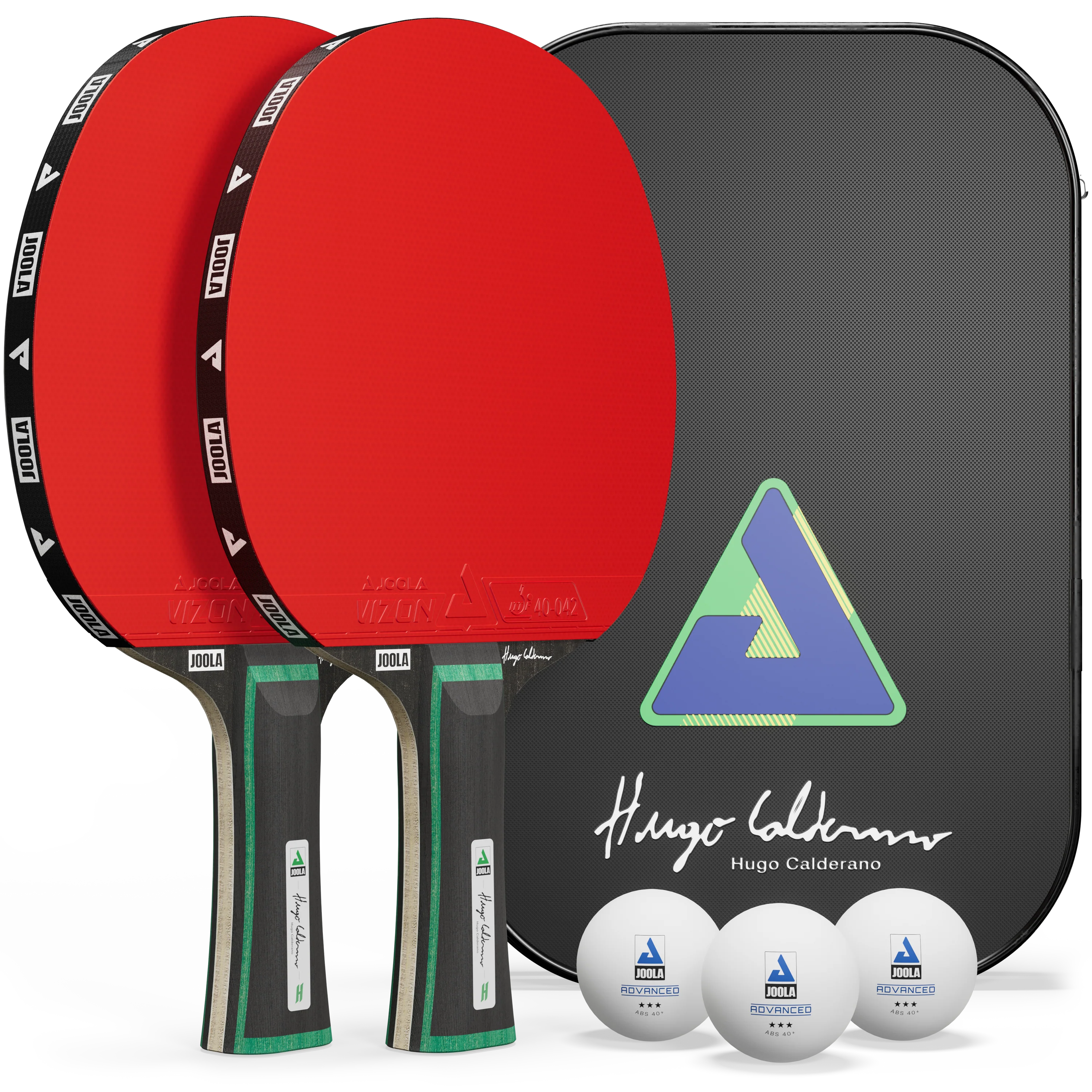 Set Tenis de Masă Joola Hugo Calderano Edge (2 Palete + 3 Mingi + Husă)